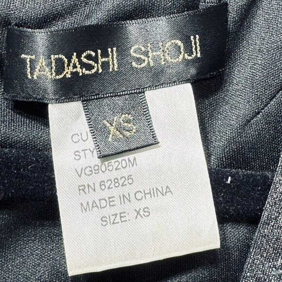 TADASHI SHOJI Women's Dress Silver Cap Sleeve Polyester Stretch Size XS - Picture 9 of 10